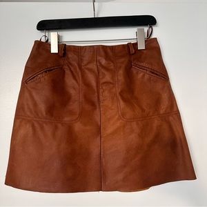 Joie • Leather Mini Skirt
